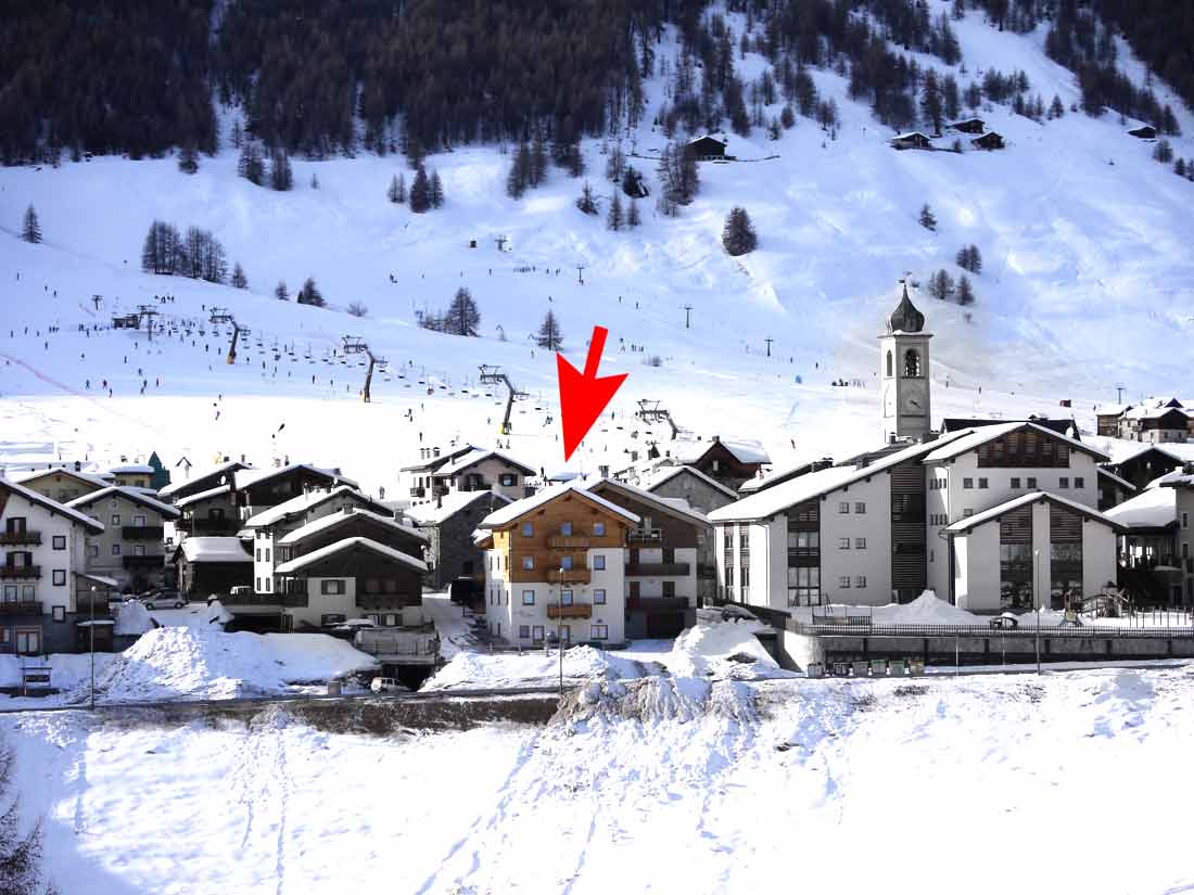 esterno San Rocco livigno posizione casa